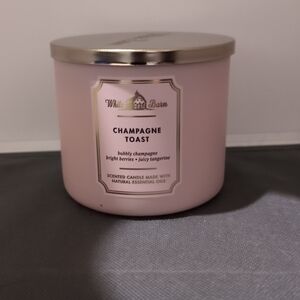 White Barn Champagne Toast Pink Candle with Shiny Lid